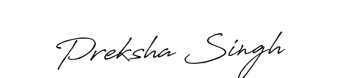 Use a signature maker to create a handwritten signature online. With this signature software, you can design (Antro_Vectra_Bolder) your own signature for name Preksha Singh. Preksha Singh signature style 7 images and pictures png