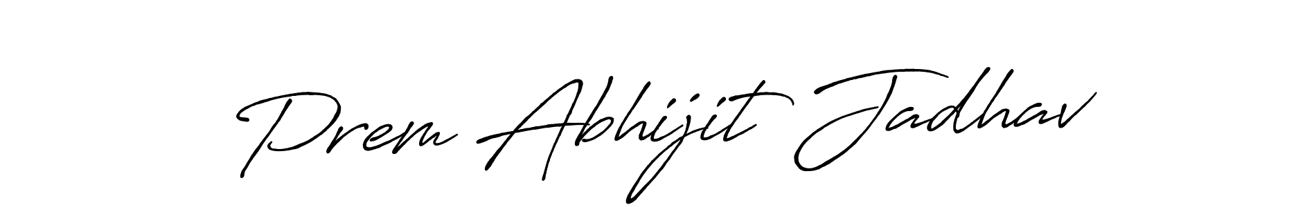 This is the best signature style for the Prem Abhijit Jadhav name. Also you like these signature font (Antro_Vectra_Bolder). Mix name signature. Prem Abhijit Jadhav signature style 7 images and pictures png