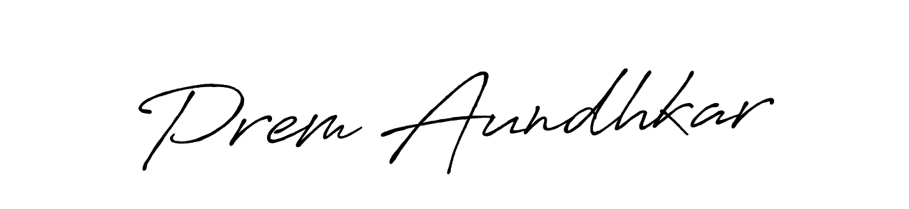 The best way (Antro_Vectra_Bolder) to make a short signature is to pick only two or three words in your name. The name Prem Aundhkar include a total of six letters. For converting this name. Prem Aundhkar signature style 7 images and pictures png