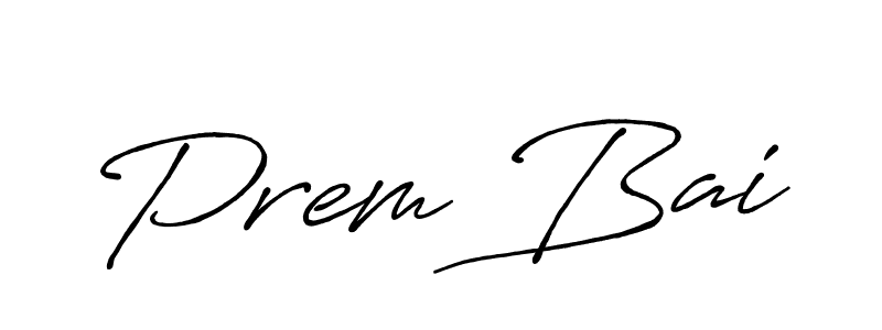 Make a beautiful signature design for name Prem Bai. With this signature (Antro_Vectra_Bolder) style, you can create a handwritten signature for free. Prem Bai signature style 7 images and pictures png