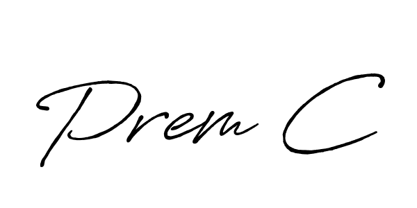 Also You can easily find your signature by using the search form. We will create Prem C name handwritten signature images for you free of cost using Antro_Vectra_Bolder sign style. Prem C signature style 7 images and pictures png