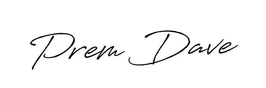 Make a beautiful signature design for name Prem Dave. With this signature (Antro_Vectra_Bolder) style, you can create a handwritten signature for free. Prem Dave signature style 7 images and pictures png