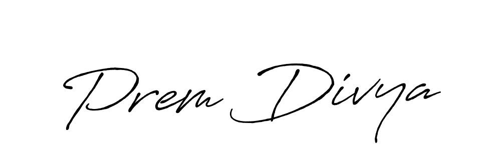 Antro_Vectra_Bolder is a professional signature style that is perfect for those who want to add a touch of class to their signature. It is also a great choice for those who want to make their signature more unique. Get Prem Divya name to fancy signature for free. Prem Divya signature style 7 images and pictures png