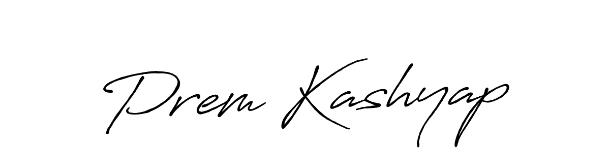 Create a beautiful signature design for name Prem Kashyap. With this signature (Antro_Vectra_Bolder) fonts, you can make a handwritten signature for free. Prem Kashyap signature style 7 images and pictures png