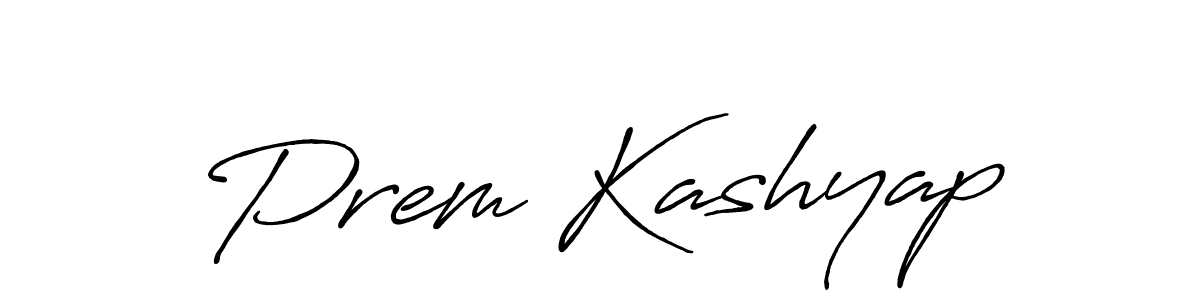 Create a beautiful signature design for name Prem Kashyap. With this signature (Antro_Vectra_Bolder) fonts, you can make a handwritten signature for free. Prem Kashyap signature style 7 images and pictures png