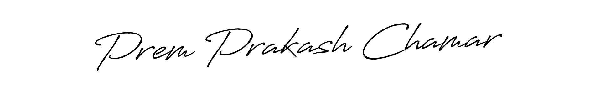 Also we have Prem Prakash Chamar name is the best signature style. Create professional handwritten signature collection using Antro_Vectra_Bolder autograph style. Prem Prakash Chamar signature style 7 images and pictures png