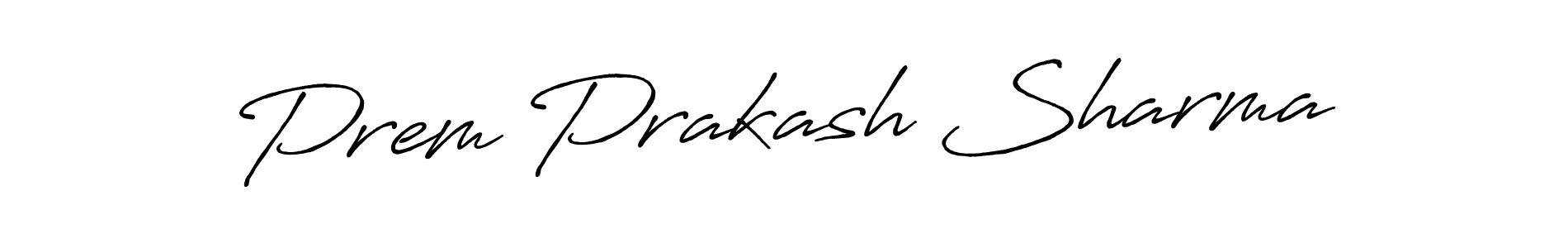 Use a signature maker to create a handwritten signature online. With this signature software, you can design (Antro_Vectra_Bolder) your own signature for name Prem Prakash Sharma. Prem Prakash Sharma signature style 7 images and pictures png