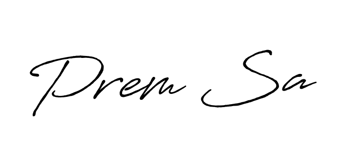 Prem Sa stylish signature style. Best Handwritten Sign (Antro_Vectra_Bolder) for my name. Handwritten Signature Collection Ideas for my name Prem Sa. Prem Sa signature style 7 images and pictures png