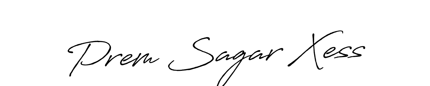 Prem Sagar Xess stylish signature style. Best Handwritten Sign (Antro_Vectra_Bolder) for my name. Handwritten Signature Collection Ideas for my name Prem Sagar Xess. Prem Sagar Xess signature style 7 images and pictures png