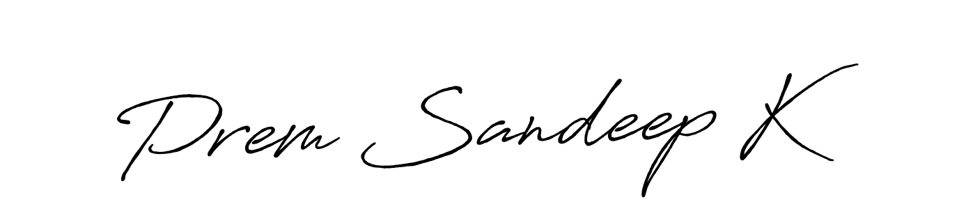 Antro_Vectra_Bolder is a professional signature style that is perfect for those who want to add a touch of class to their signature. It is also a great choice for those who want to make their signature more unique. Get Prem Sandeep K name to fancy signature for free. Prem Sandeep K signature style 7 images and pictures png