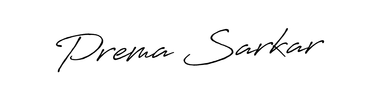 Design your own signature with our free online signature maker. With this signature software, you can create a handwritten (Antro_Vectra_Bolder) signature for name Prema Sarkar. Prema Sarkar signature style 7 images and pictures png