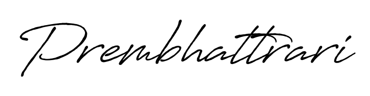 Designed for modern professionals: Prembhattrari name signature crafted with Antro_Vectra_Bolder script. Ready for digital PDF workflows. Prembhattrari signature style 7 images and pictures png