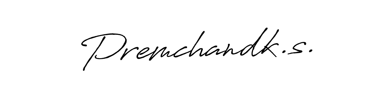 Premchandk.s. stylish signature style. Best Handwritten Sign (Antro_Vectra_Bolder) for my name. Handwritten Signature Collection Ideas for my name Premchandk.s.. Premchandk.s. signature style 7 images and pictures png