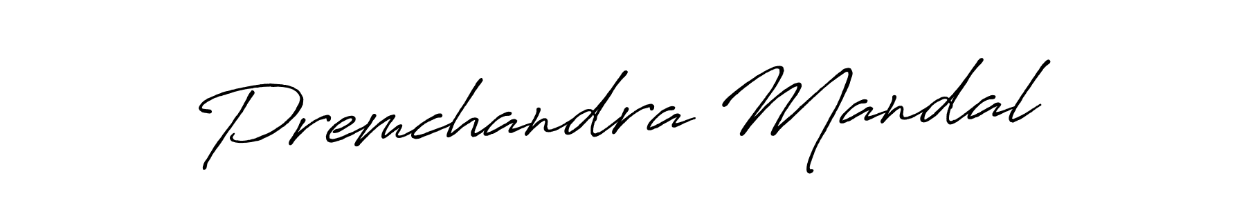 Create a beautiful signature design for name Premchandra Mandal. With this signature (Antro_Vectra_Bolder) fonts, you can make a handwritten signature for free. Premchandra Mandal signature style 7 images and pictures png