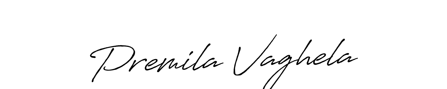 It looks lik you need a new signature style for name Premila Vaghela. Design unique handwritten (Antro_Vectra_Bolder) signature with our free signature maker in just a few clicks. Premila Vaghela signature style 7 images and pictures png