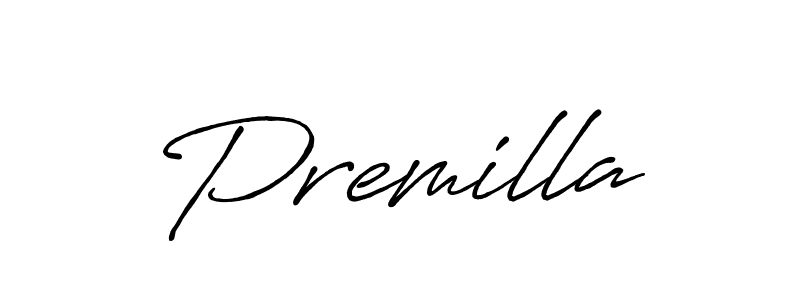 You should practise on your own different ways (Antro_Vectra_Bolder) to write your name (Premilla) in signature. don't let someone else do it for you. Premilla signature style 7 images and pictures png