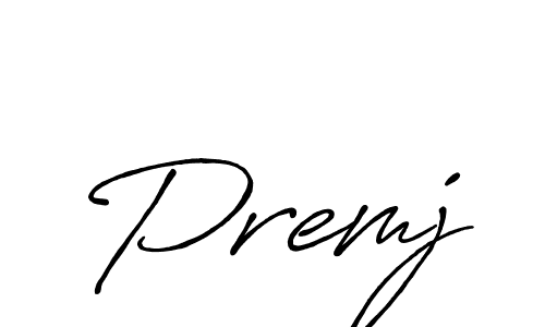 Premj stylish signature style. Best Handwritten Sign (Antro_Vectra_Bolder) for my name. Handwritten Signature Collection Ideas for my name Premj. Premj signature style 7 images and pictures png