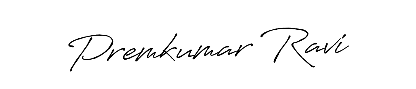 Make a beautiful signature design for name Premkumar Ravi. With this signature (Antro_Vectra_Bolder) style, you can create a handwritten signature for free. Premkumar Ravi signature style 7 images and pictures png