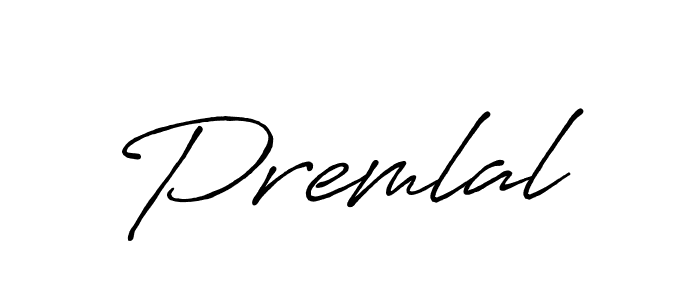 Create a beautiful signature design for name Premlal. With this signature (Antro_Vectra_Bolder) fonts, you can make a handwritten signature for free. Premlal signature style 7 images and pictures png