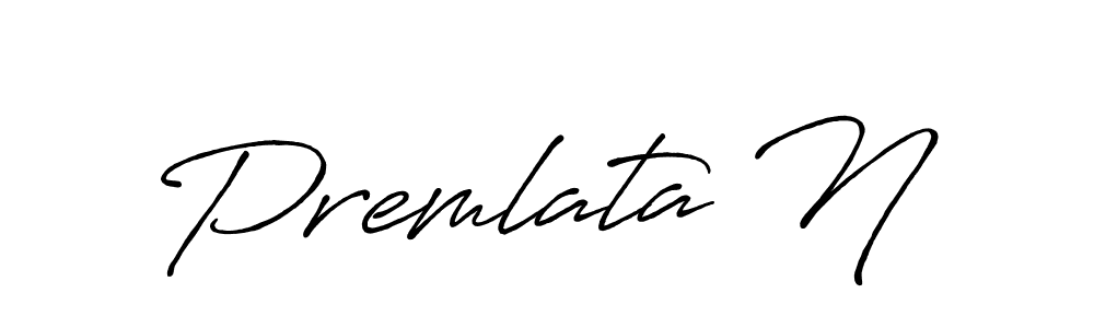 Similarly Antro_Vectra_Bolder is the best handwritten signature design. Signature creator online .You can use it as an online autograph creator for name Premlata N. Premlata N signature style 7 images and pictures png