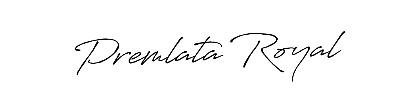 Design your own signature with our free online signature maker. With this signature software, you can create a handwritten (Antro_Vectra_Bolder) signature for name Premlata Royal. Premlata Royal signature style 7 images and pictures png