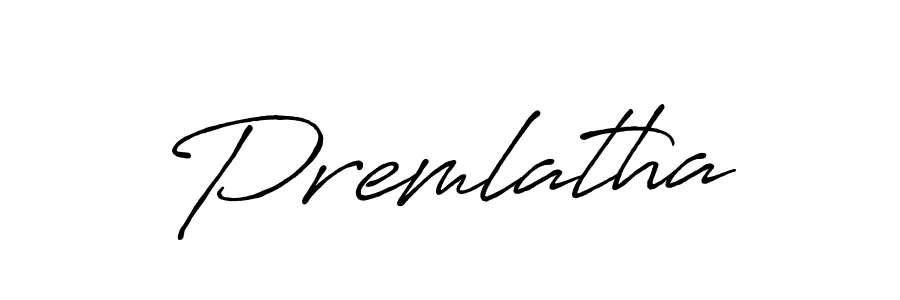 Make a beautiful signature design for name Premlatha. With this signature (Antro_Vectra_Bolder) style, you can create a handwritten signature for free. Premlatha signature style 7 images and pictures png