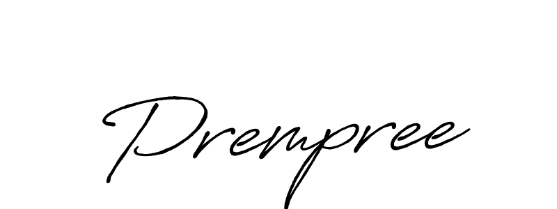 How to make Prempree signature? Antro_Vectra_Bolder is a professional autograph style. Create handwritten signature for Prempree name. Prempree signature style 7 images and pictures png
