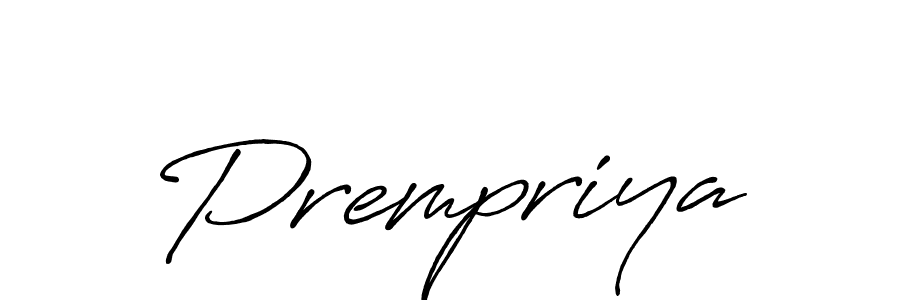 Prempriya stylish signature style. Best Handwritten Sign (Antro_Vectra_Bolder) for my name. Handwritten Signature Collection Ideas for my name Prempriya. Prempriya signature style 7 images and pictures png