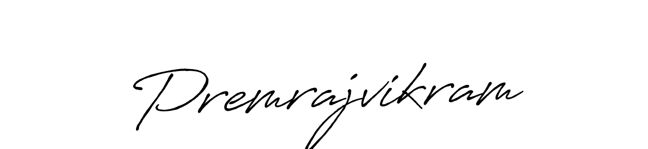 Use a signature maker to create a handwritten signature online. With this signature software, you can design (Antro_Vectra_Bolder) your own signature for name Premrajvikram. Premrajvikram signature style 7 images and pictures png