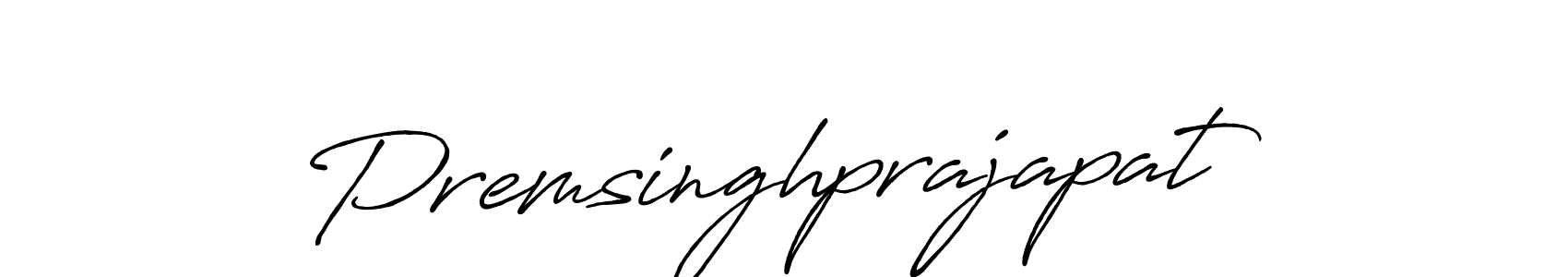 Create a beautiful signature design for name Premsinghprajapat. With this signature (Antro_Vectra_Bolder) fonts, you can make a handwritten signature for free. Premsinghprajapat signature style 7 images and pictures png