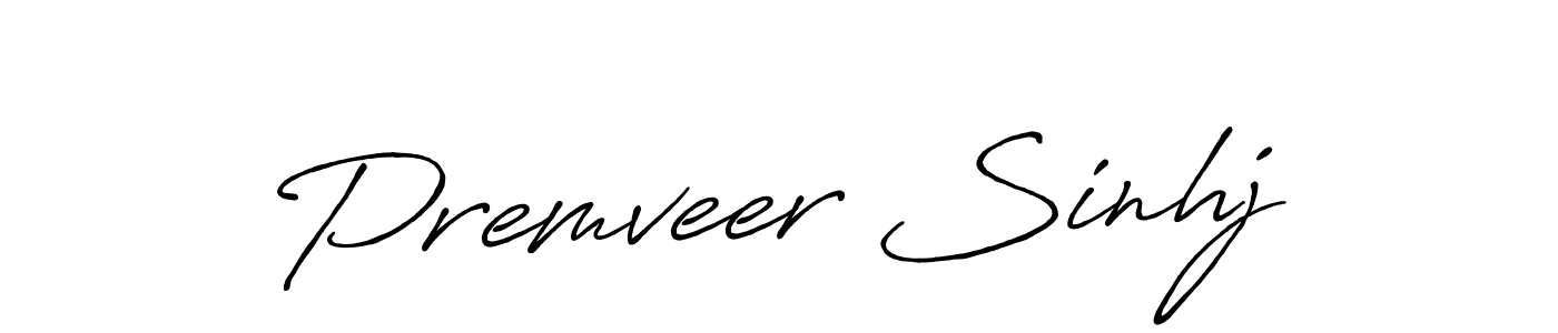 Make a beautiful signature design for name Premveer Sinhj. With this signature (Antro_Vectra_Bolder) style, you can create a handwritten signature for free. Premveer Sinhj signature style 7 images and pictures png