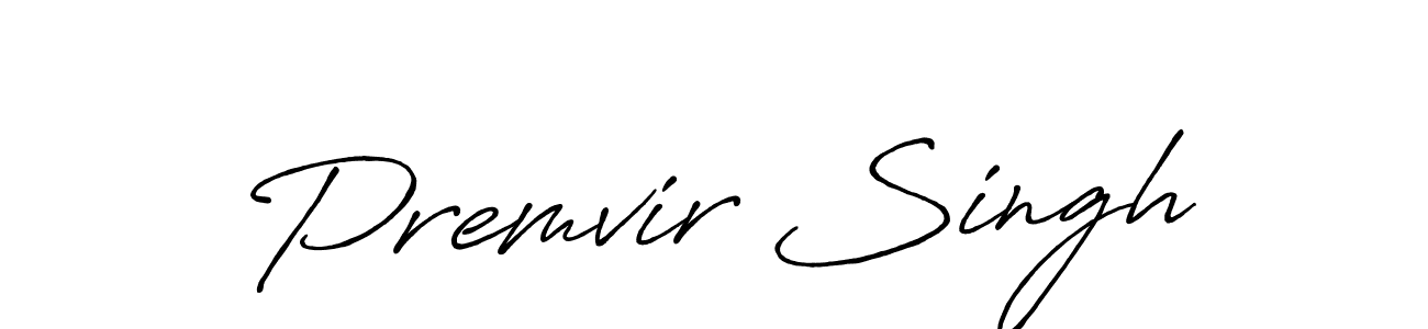 Design your own signature with our free online signature maker. With this signature software, you can create a handwritten (Antro_Vectra_Bolder) signature for name Premvir Singh. Premvir Singh signature style 7 images and pictures png