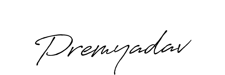 Design your own signature with our free online signature maker. With this signature software, you can create a handwritten (Antro_Vectra_Bolder) signature for name Premyadav. Premyadav signature style 7 images and pictures png