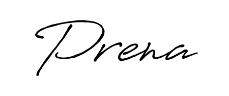 Make your name Prena memorable on every contract using Antro_Vectra_Bolder autograph style. Instant transparent background export available. Prena signature style 7 images and pictures png