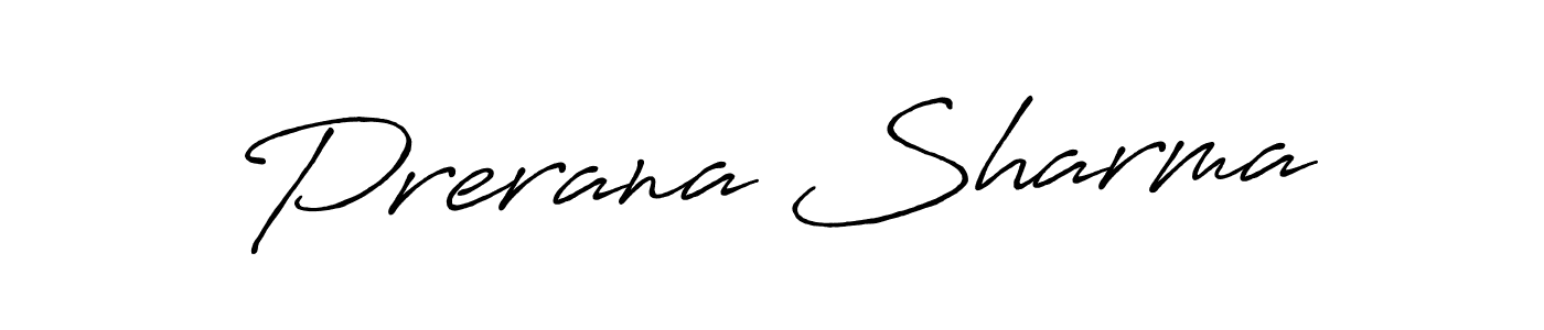 It looks lik you need a new signature style for name Prerana Sharma. Design unique handwritten (Antro_Vectra_Bolder) signature with our free signature maker in just a few clicks. Prerana Sharma signature style 7 images and pictures png
