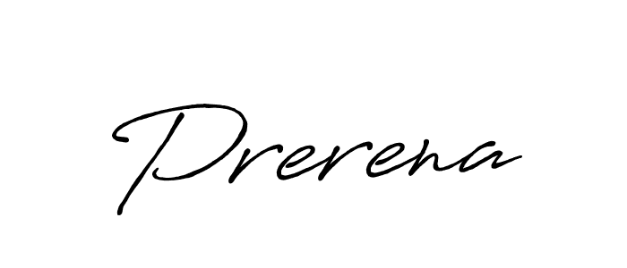 Design your own signature with our free online signature maker. With this signature software, you can create a handwritten (Antro_Vectra_Bolder) signature for name Prerena. Prerena signature style 7 images and pictures png