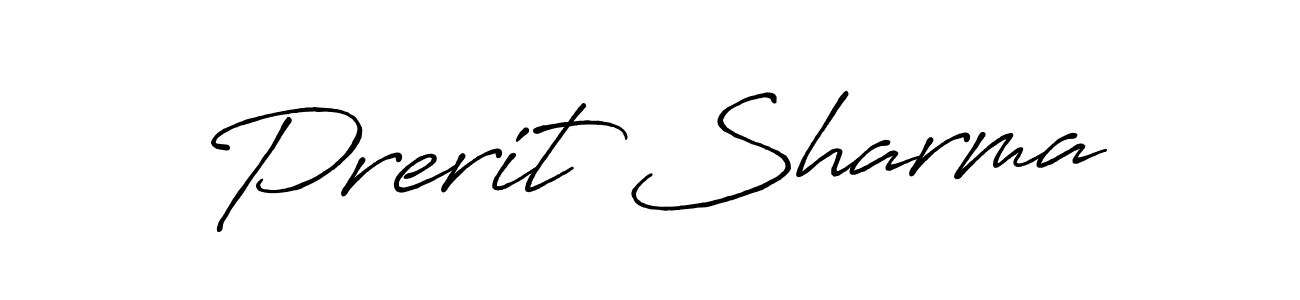 Use a signature maker to create a handwritten signature online. With this signature software, you can design (Antro_Vectra_Bolder) your own signature for name Prerit Sharma. Prerit Sharma signature style 7 images and pictures png