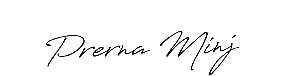 How to Draw Prerna Minj signature style? Antro_Vectra_Bolder is a latest design signature styles for name Prerna Minj. Prerna Minj signature style 7 images and pictures png