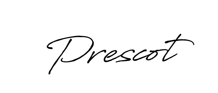 How to make Prescot name signature. Use Antro_Vectra_Bolder style for creating short signs online. This is the latest handwritten sign. Prescot signature style 7 images and pictures png