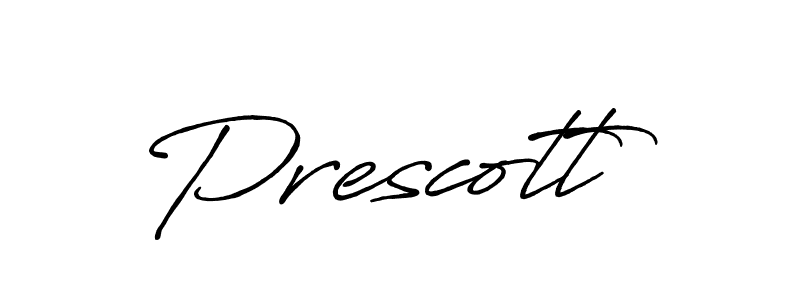 You should practise on your own different ways (Antro_Vectra_Bolder) to write your name (Prescott) in signature. don't let someone else do it for you. Prescott signature style 7 images and pictures png