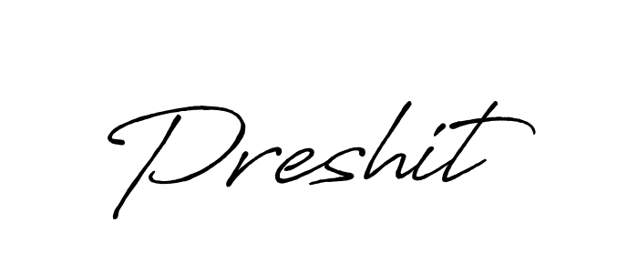 Make a beautiful signature design for name Preshit. Use this online signature maker to create a handwritten signature for free. Preshit signature style 7 images and pictures png