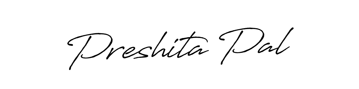 Design your own signature with our free online signature maker. With this signature software, you can create a handwritten (Antro_Vectra_Bolder) signature for name Preshita Pal. Preshita Pal signature style 7 images and pictures png