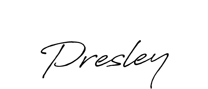 Also You can easily find your signature by using the search form. We will create Presley name handwritten signature images for you free of cost using Antro_Vectra_Bolder sign style. Presley signature style 7 images and pictures png