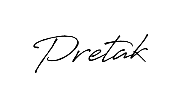 You should practise on your own different ways (Antro_Vectra_Bolder) to write your name (Pretak) in signature. don't let someone else do it for you. Pretak signature style 7 images and pictures png