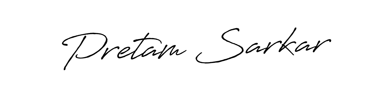 It looks lik you need a new signature style for name Pretam Sarkar. Design unique handwritten (Antro_Vectra_Bolder) signature with our free signature maker in just a few clicks. Pretam Sarkar signature style 7 images and pictures png