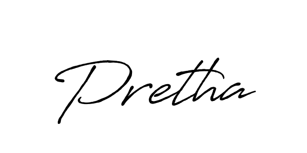 You should practise on your own different ways (Antro_Vectra_Bolder) to write your name (Pretha) in signature. don't let someone else do it for you. Pretha signature style 7 images and pictures png