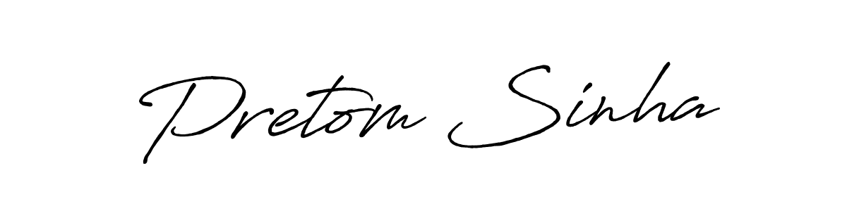Make a short Pretom Sinha signature style. Manage your documents anywhere anytime using Antro_Vectra_Bolder. Create and add eSignatures, submit forms, share and send files easily. Pretom Sinha signature style 7 images and pictures png