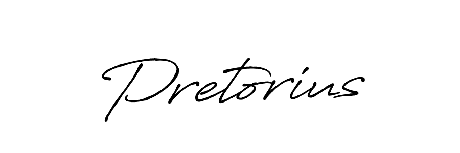 Use a signature maker to create a handwritten signature online. With this signature software, you can design (Antro_Vectra_Bolder) your own signature for name Pretorius. Pretorius signature style 7 images and pictures png
