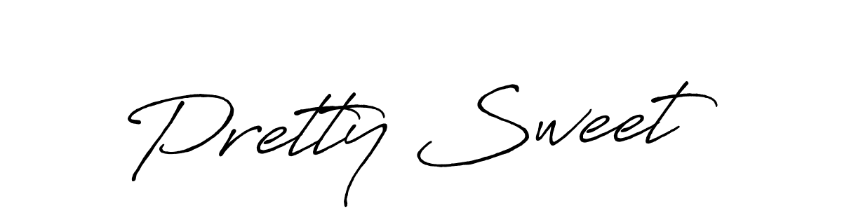 Pretty Sweet stylish signature style. Best Handwritten Sign (Antro_Vectra_Bolder) for my name. Handwritten Signature Collection Ideas for my name Pretty Sweet. Pretty Sweet signature style 7 images and pictures png