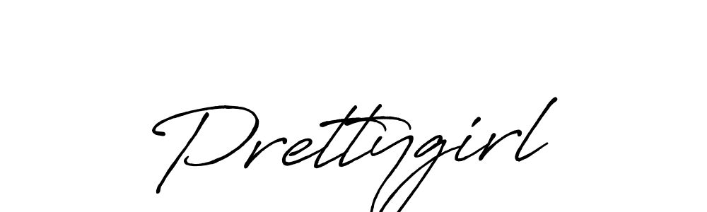 Design your own signature with our free online signature maker. With this signature software, you can create a handwritten (Antro_Vectra_Bolder) signature for name Prettygirl. Prettygirl signature style 7 images and pictures png